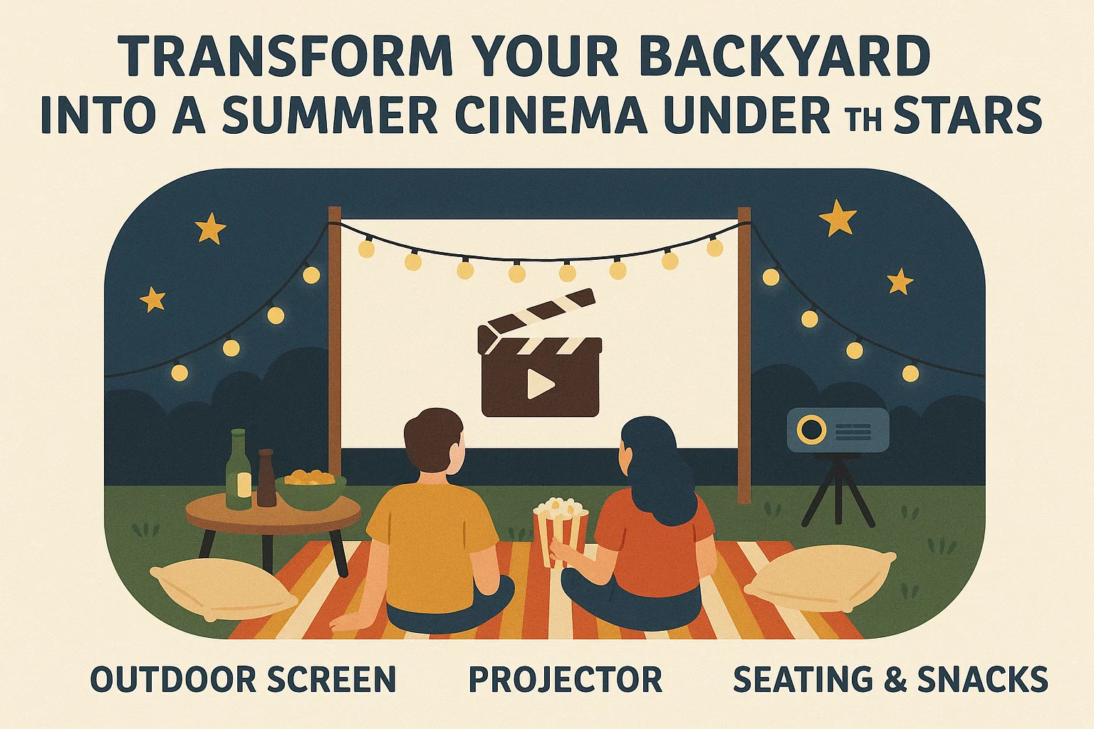 Summer Backyard Cinema infographic