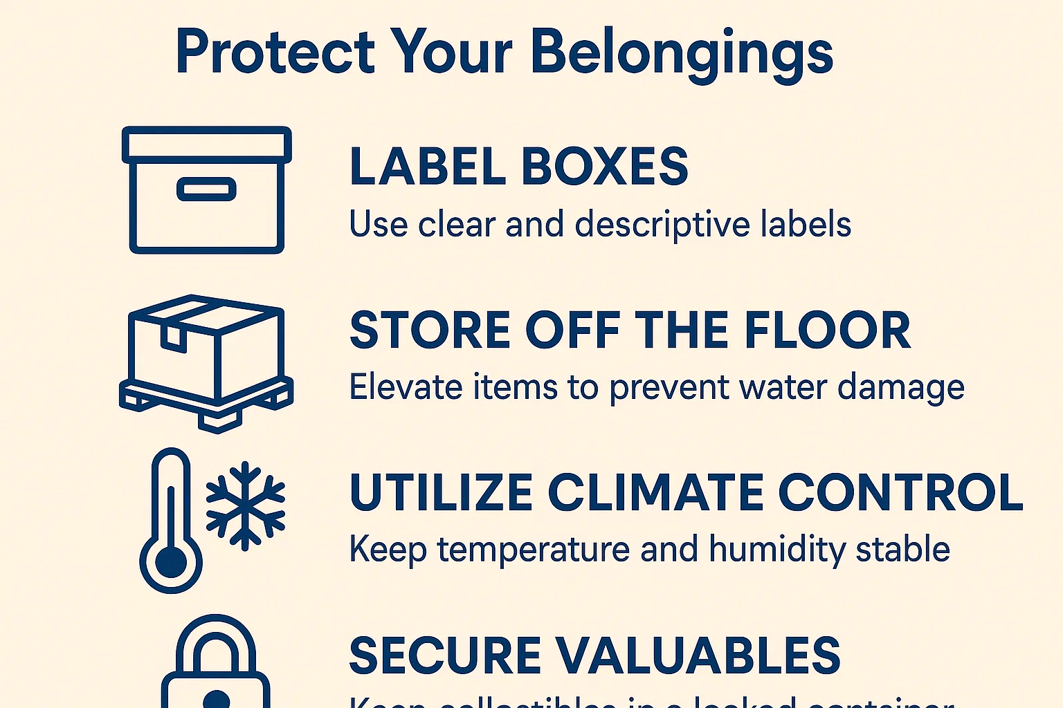 Home Storage Tips infographic