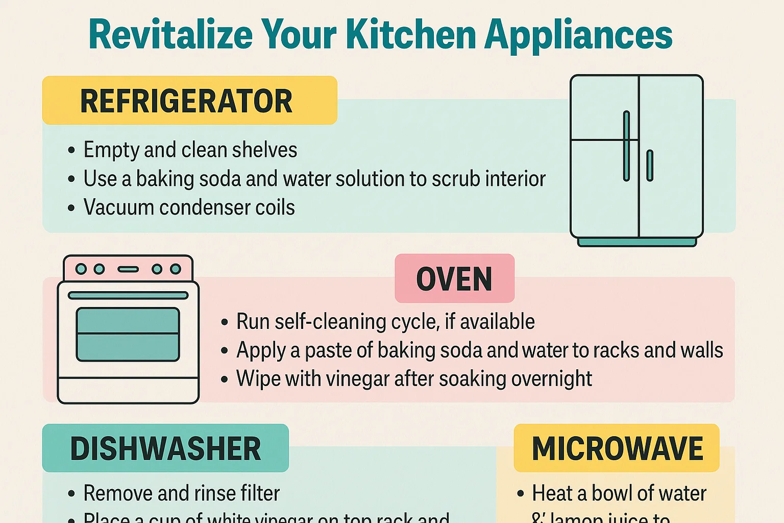 Kitchen Spring Cleaning infographic