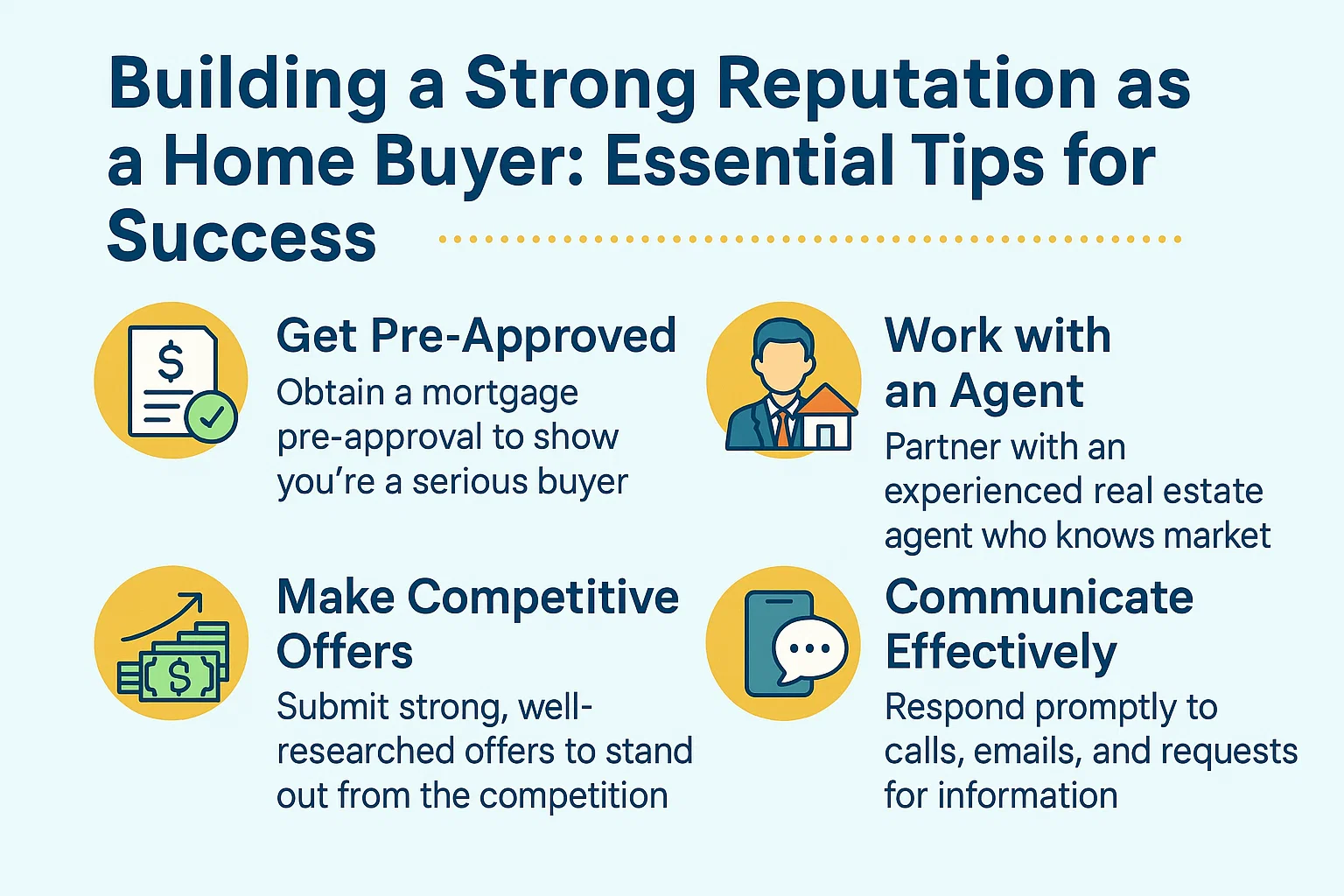 Home Buying Success Tips infographic