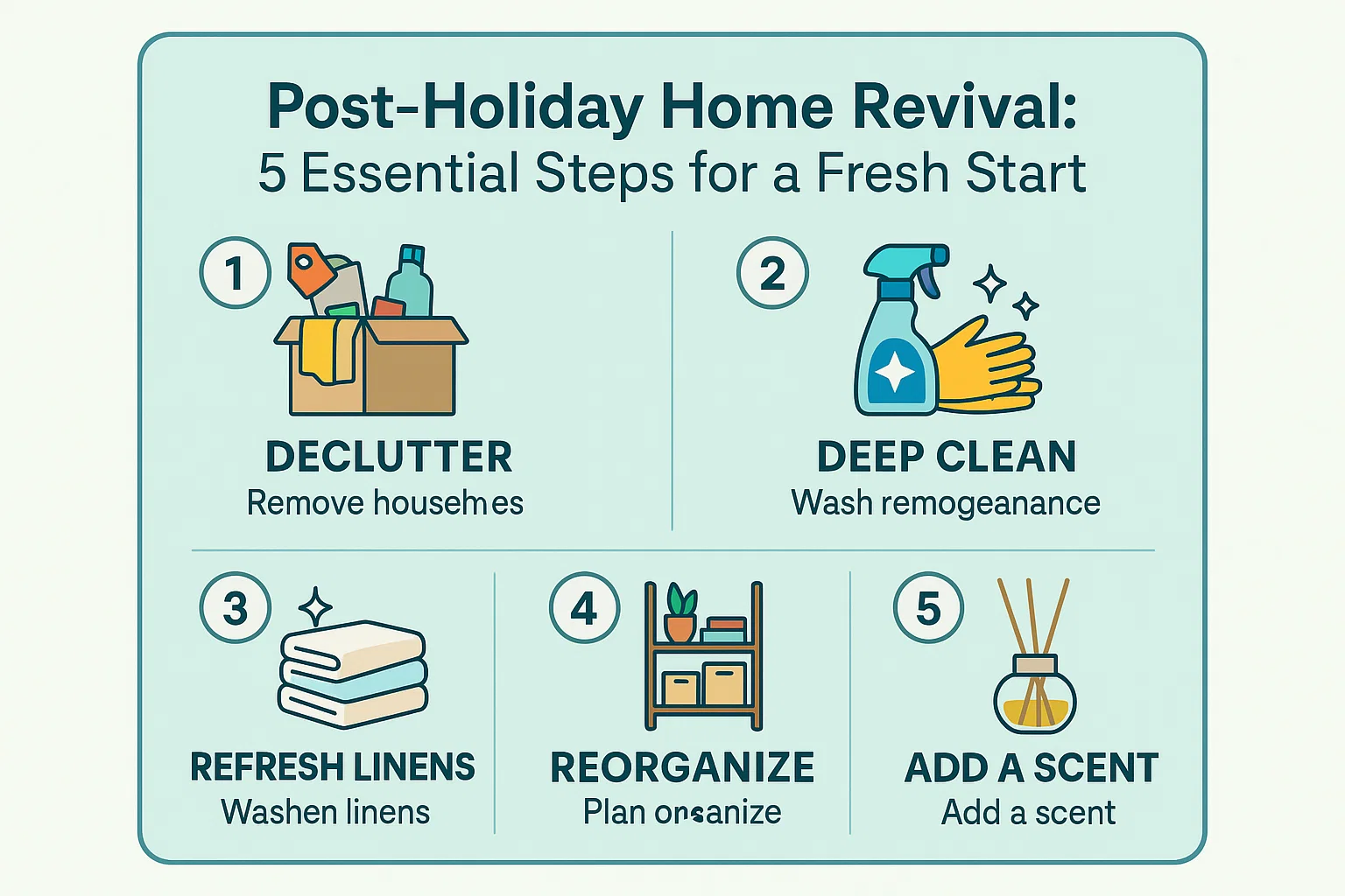 Post-Holiday Home Refresh infographic