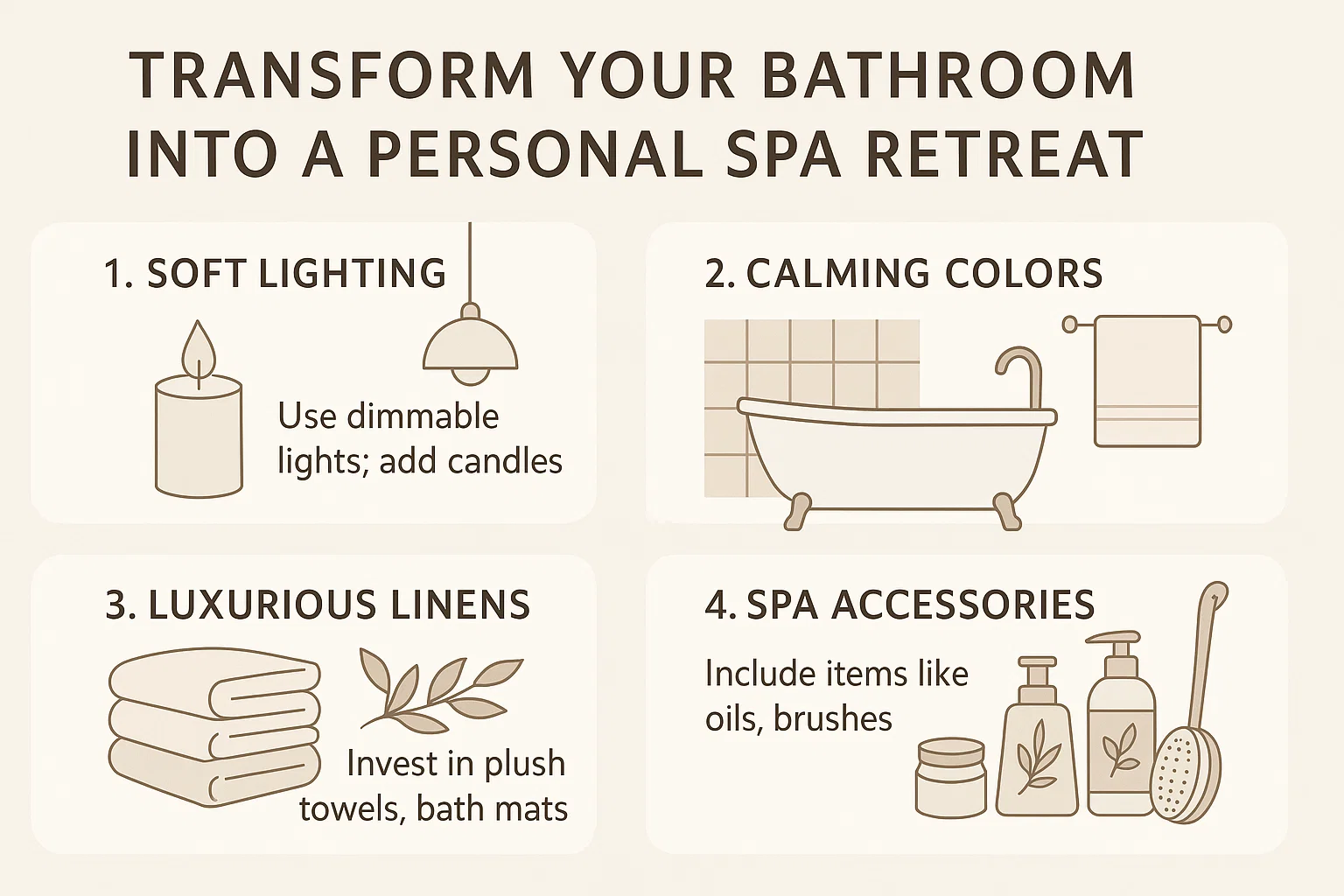Personal Spa Retreat infographic