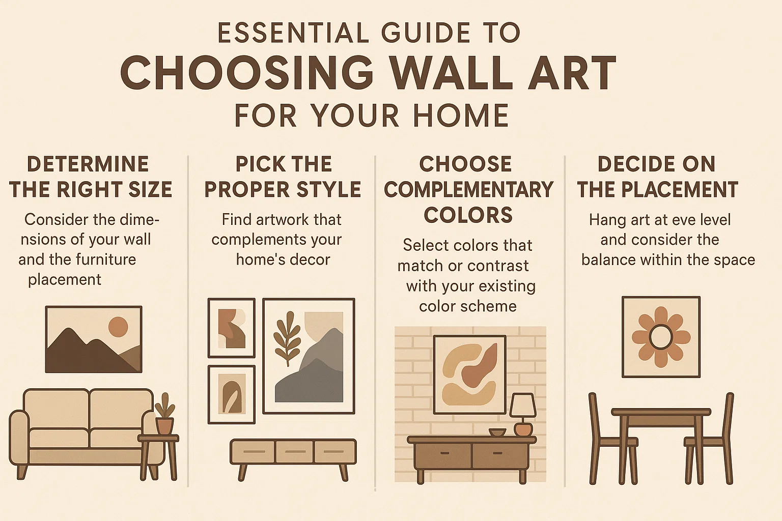 Wall Art Selection Guide infographic