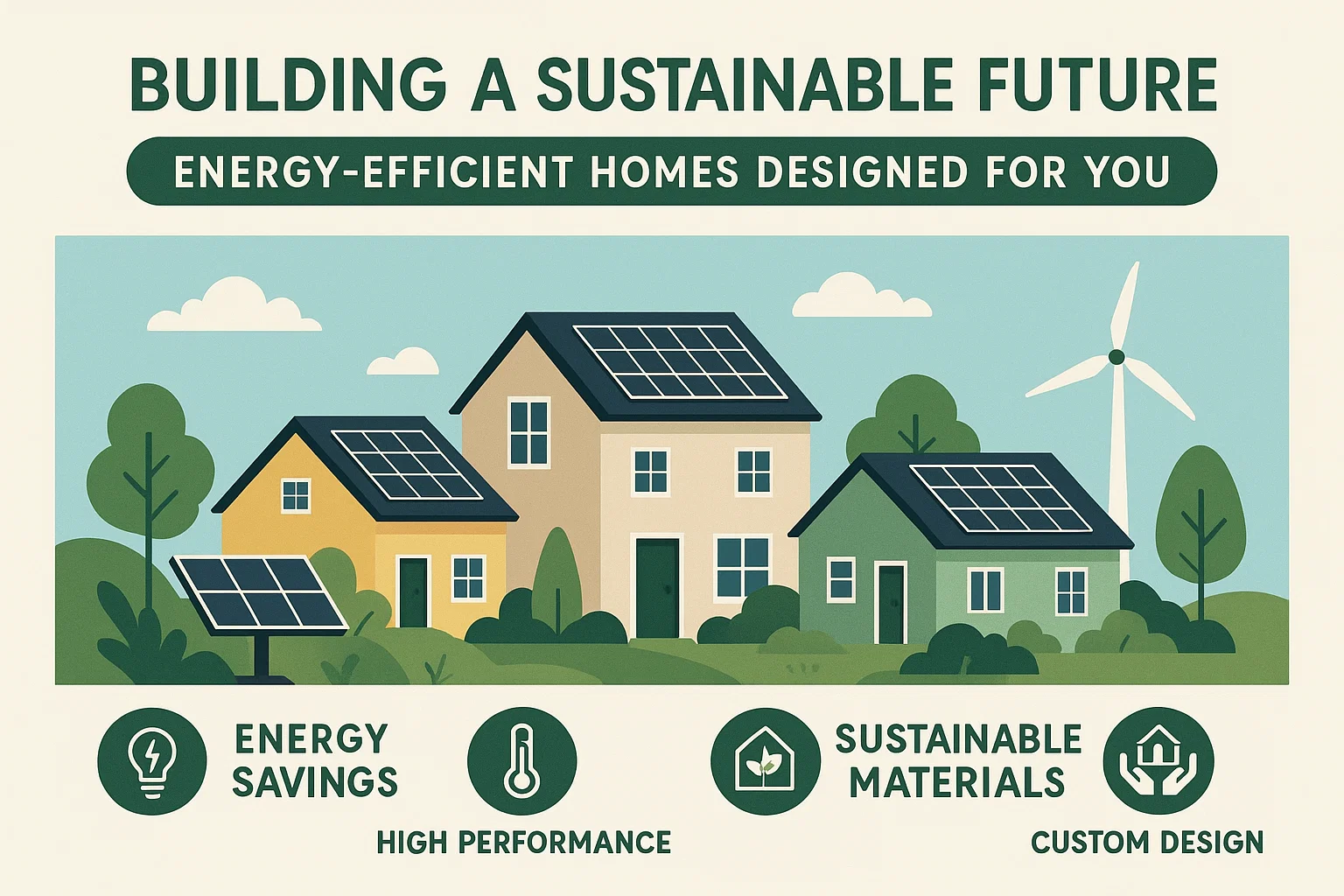 Energy-Efficient Home Design infographic
