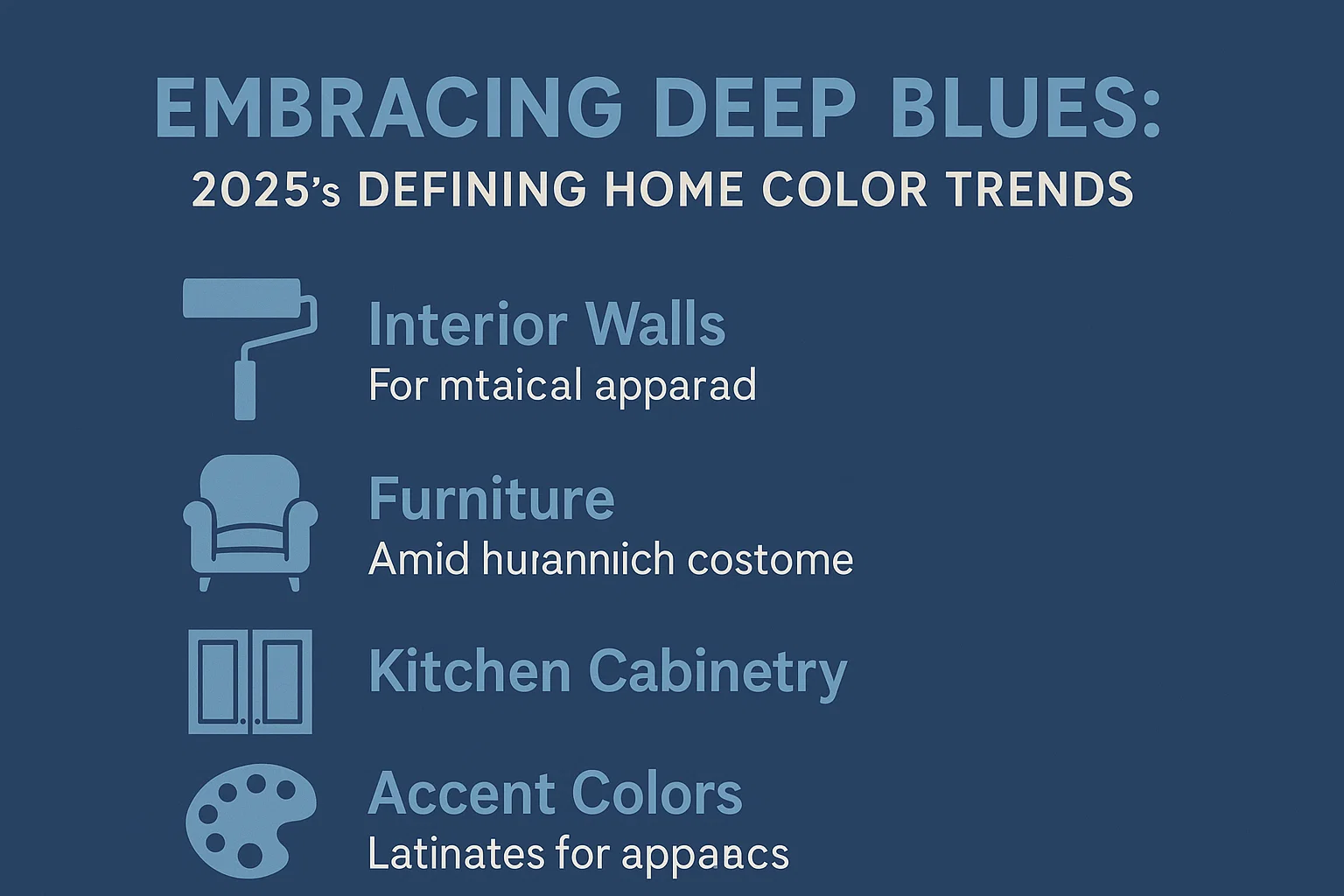 2025 Home Color Trends infographic
