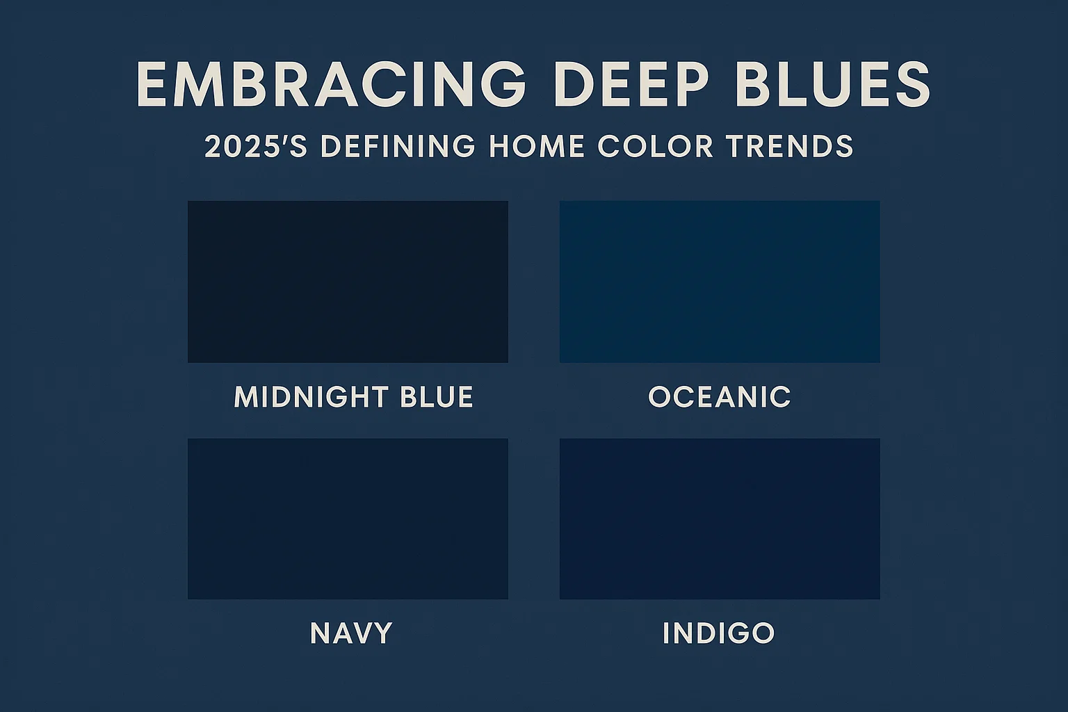 2025 Home Color Trends infographic