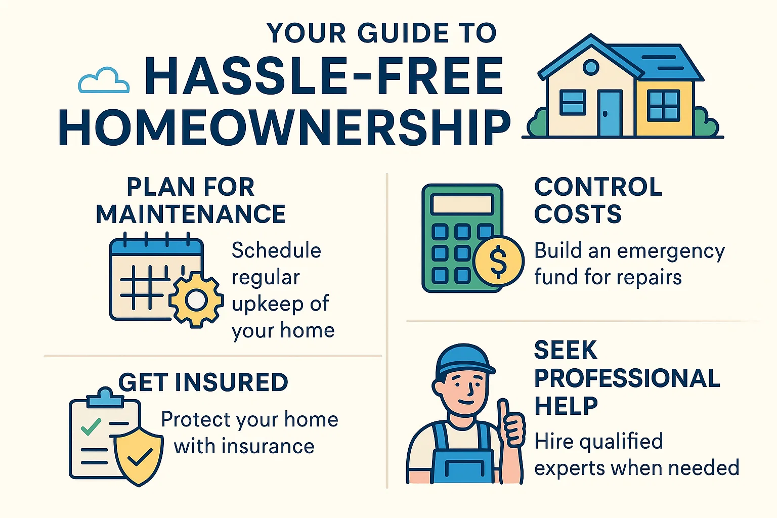 Hassle-Free Homeownership Guide infographic