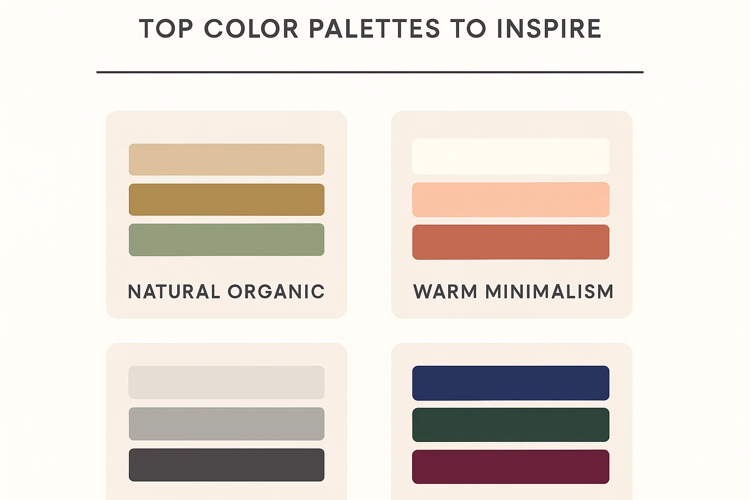 2025 Home Color Trends infographic