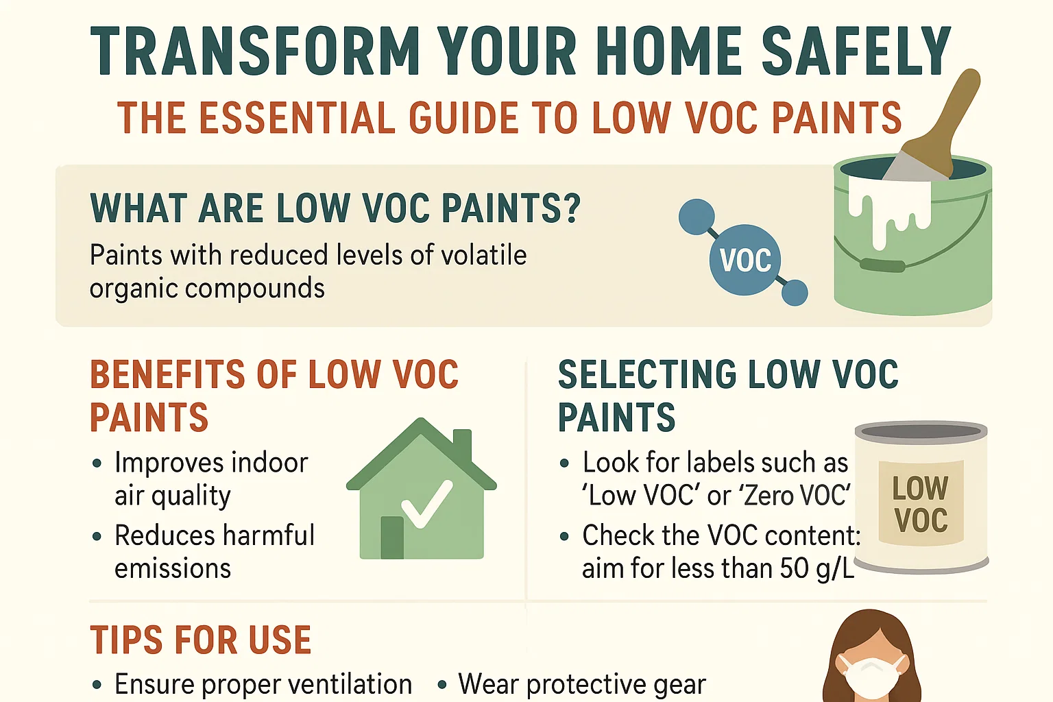 Safe Home Painting Guide infographic