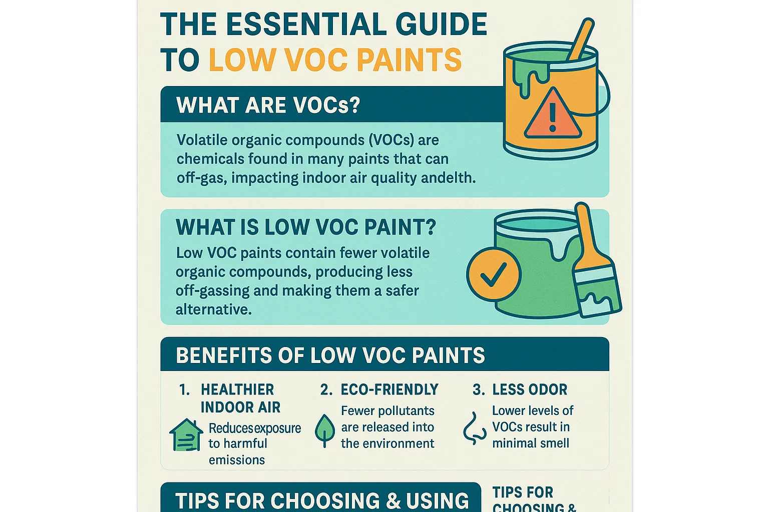 Safe Home Painting Guide infographic