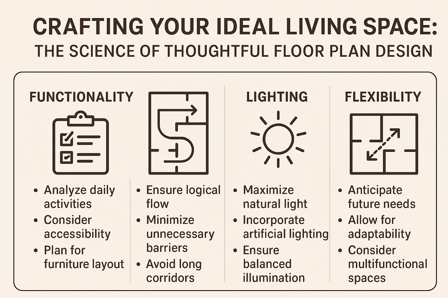 Ideal Floor Plan Design infographic