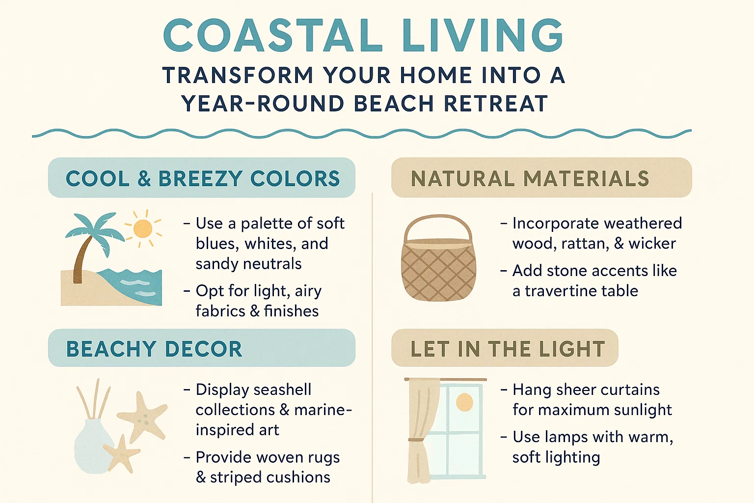 Home Beach Retreat infographic
