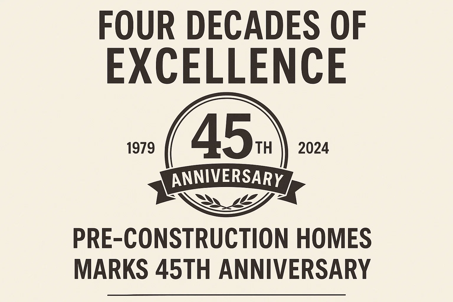 45th Anniversary Infographic infographic