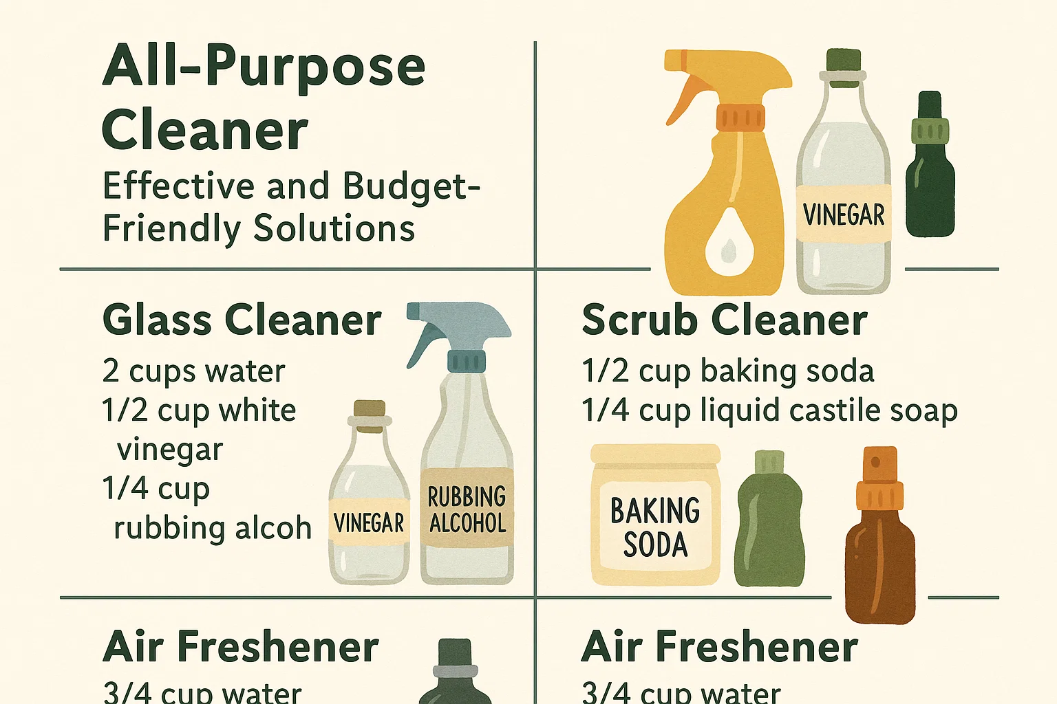 DIY Cleaning Solutions infographic