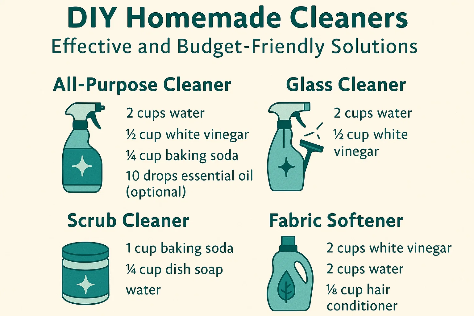DIY Cleaning Solutions infographic