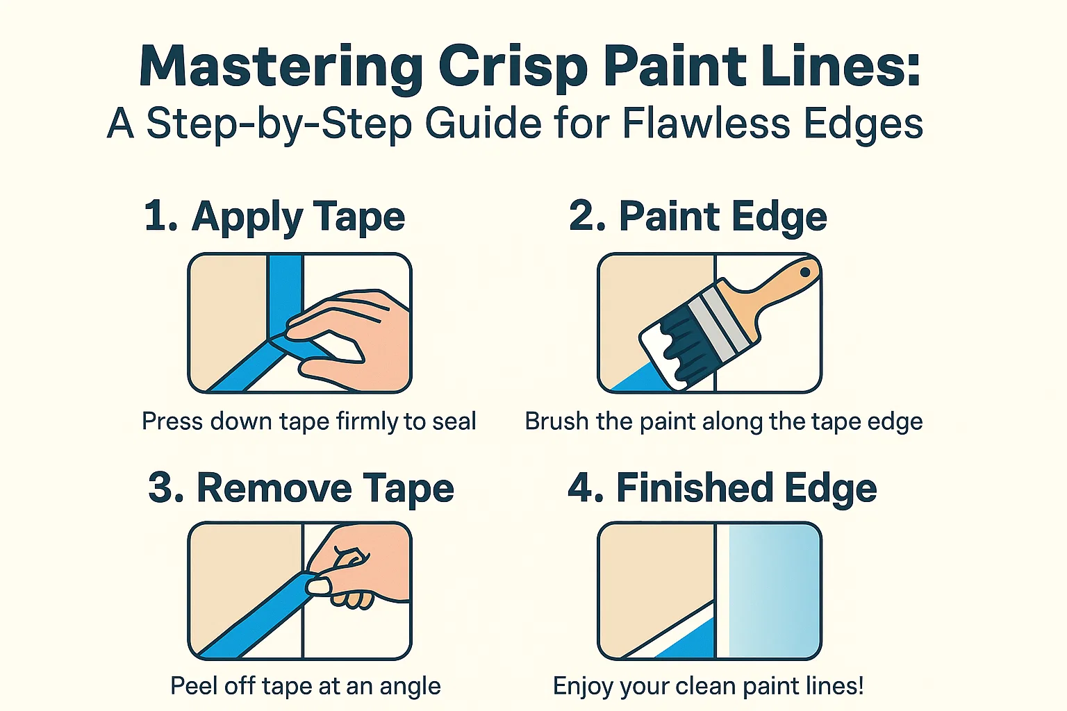 Flawless Paint Edges Guide infographic