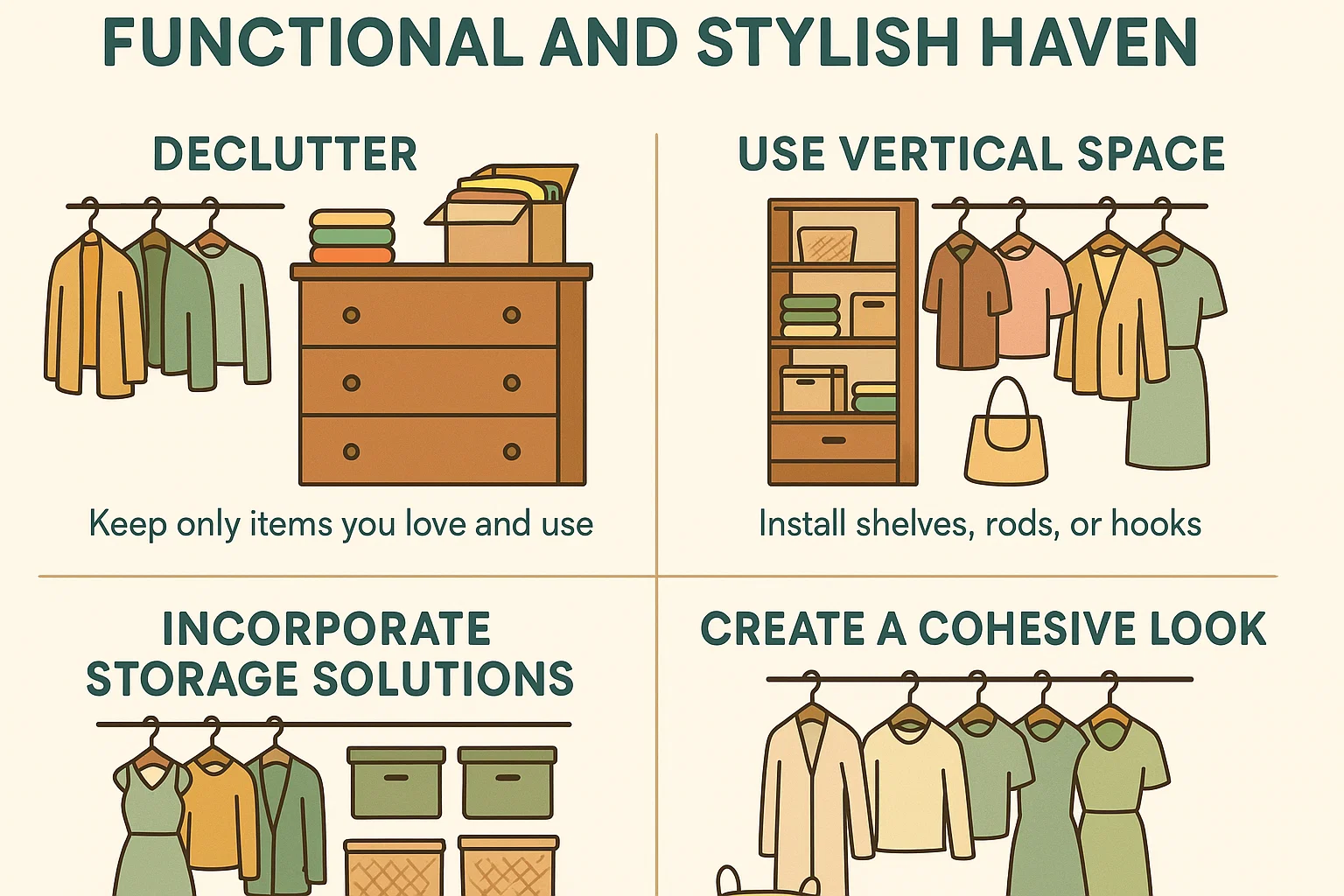 Stylish Closet Transformation infographic