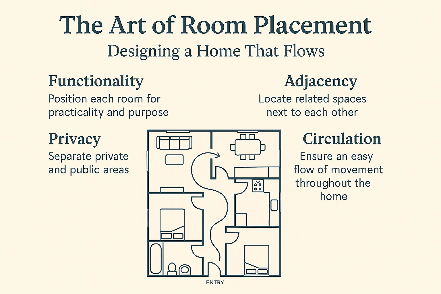 Room Design Flow infographic