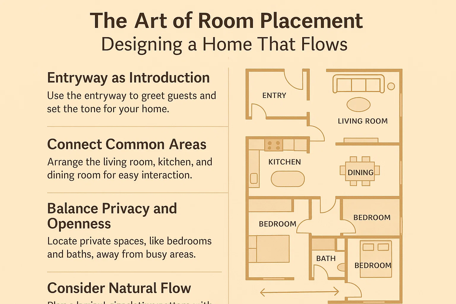 Room Design Flow infographic