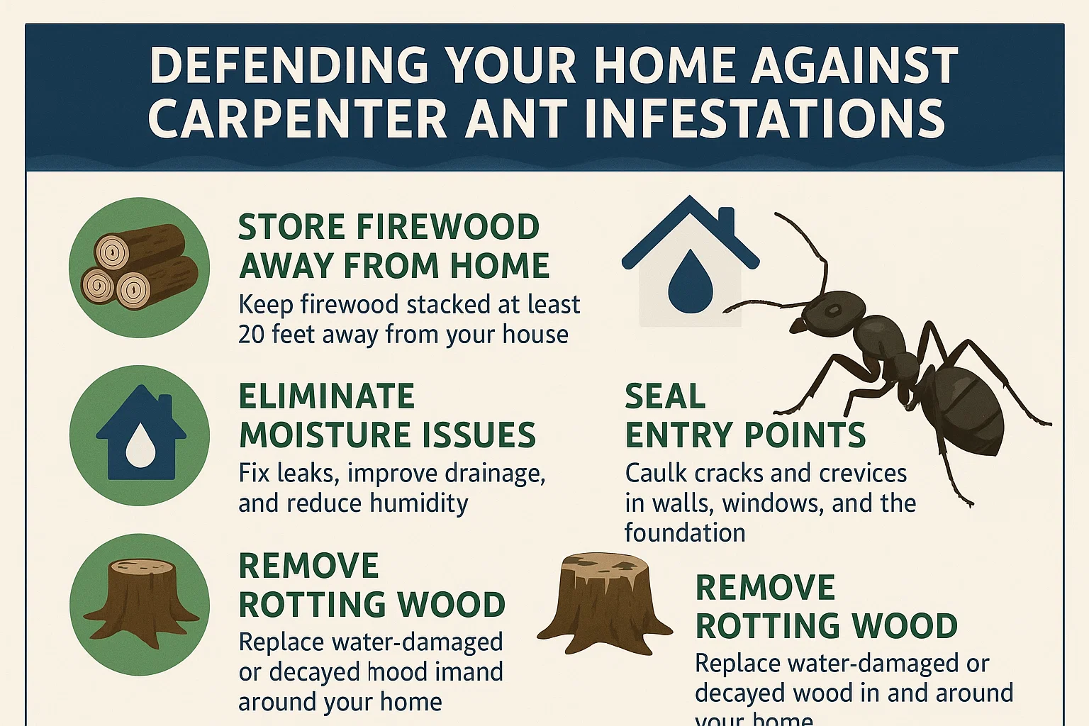 Carpenter Ant Protection Guide infographic