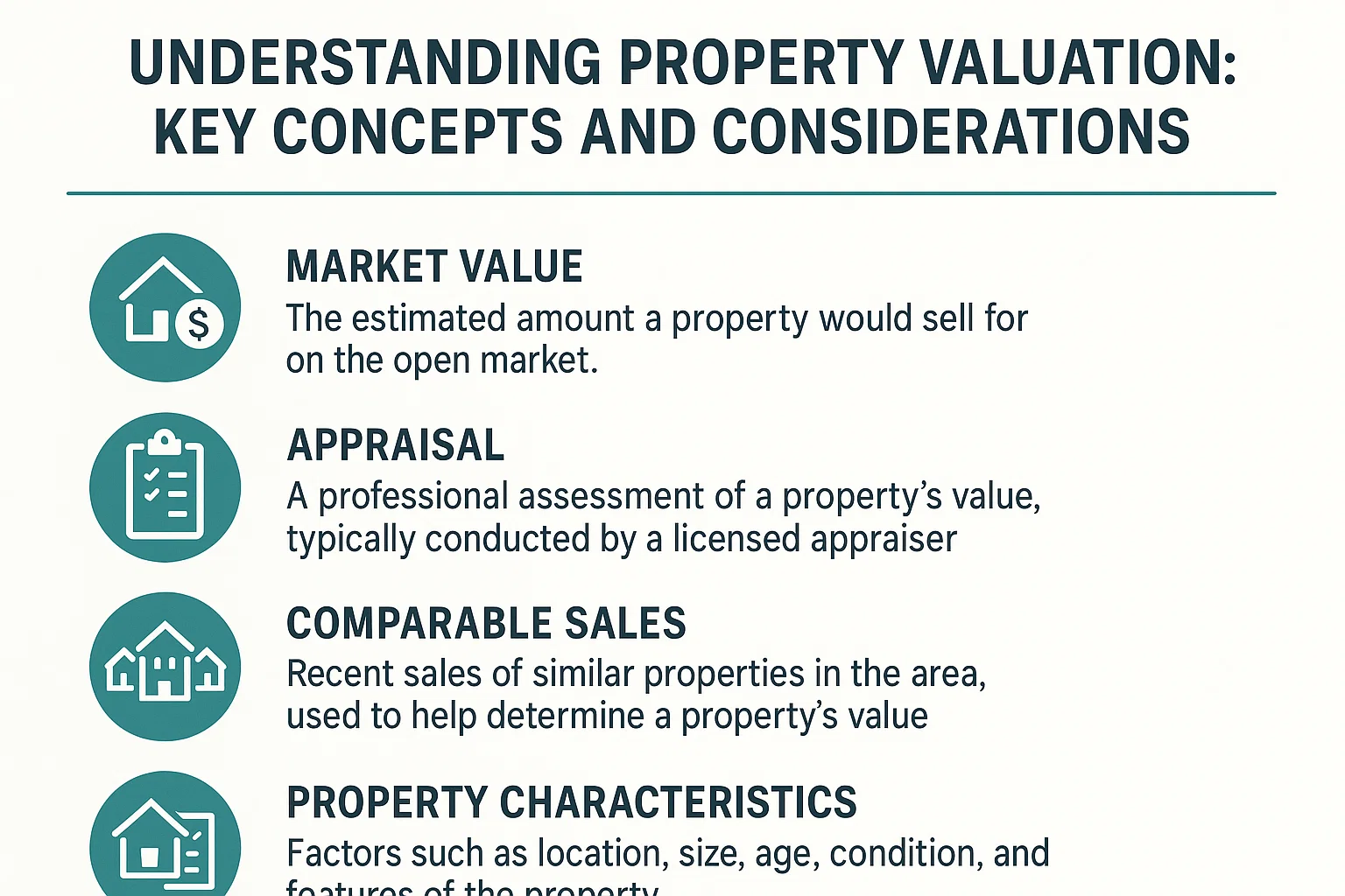 Property Valuation Essentials infographic