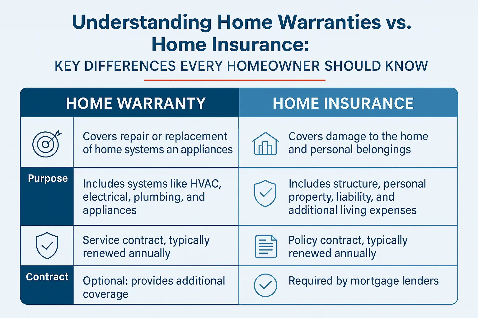 Home Protection Differences infographic