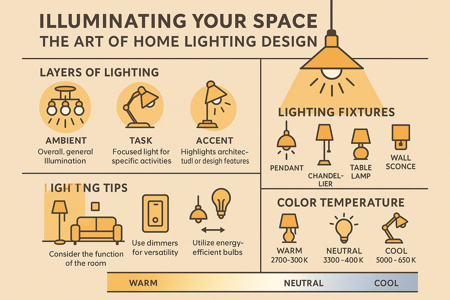 Home Lighting Design infographic