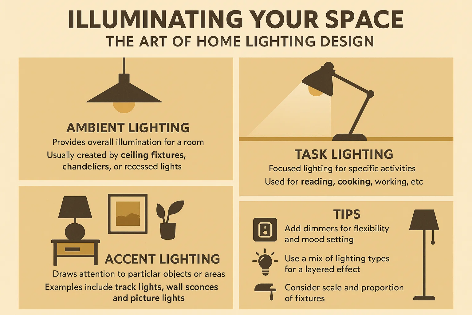 Home Lighting Design infographic