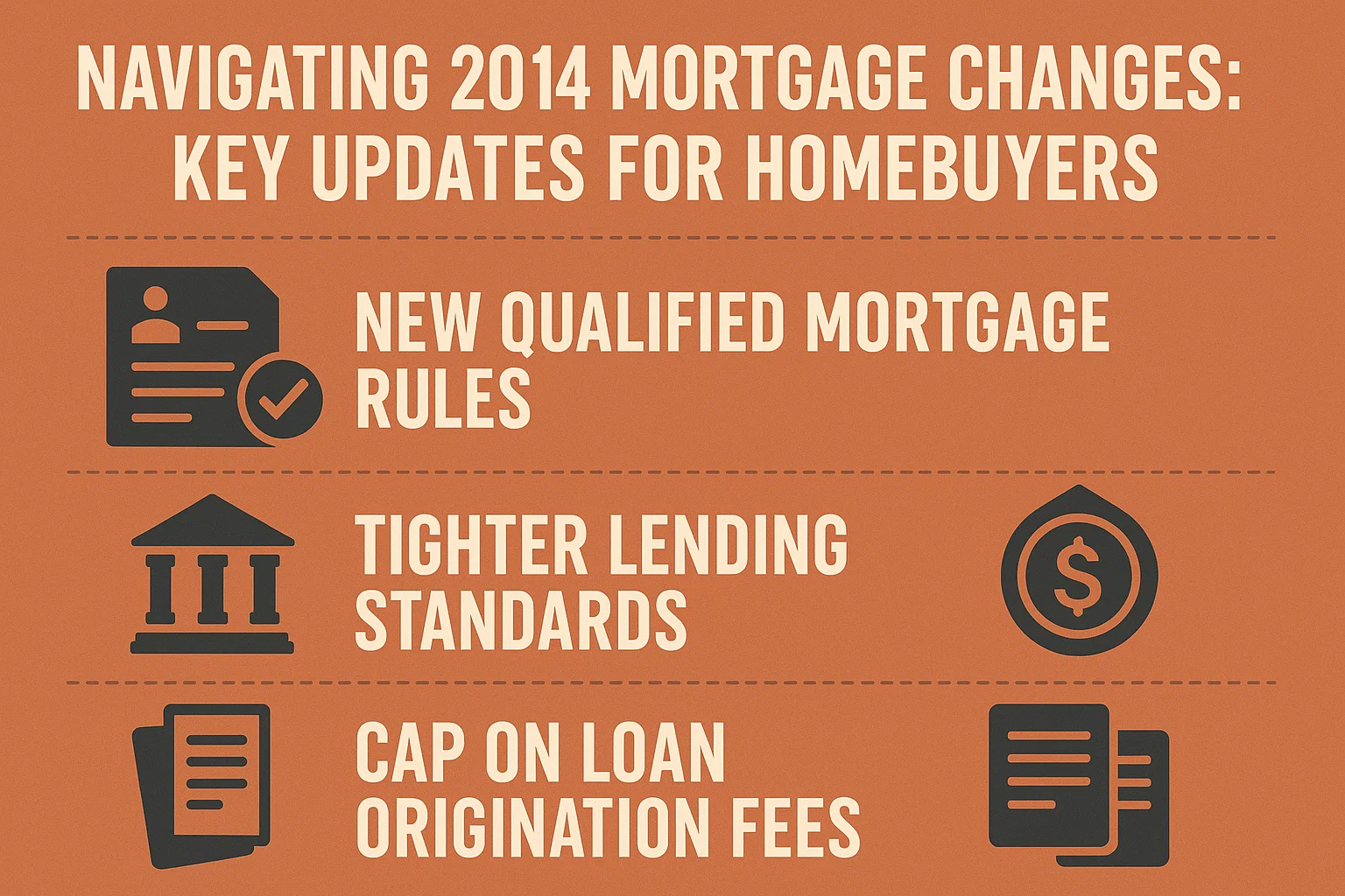 2014 Mortgage Updates infographic