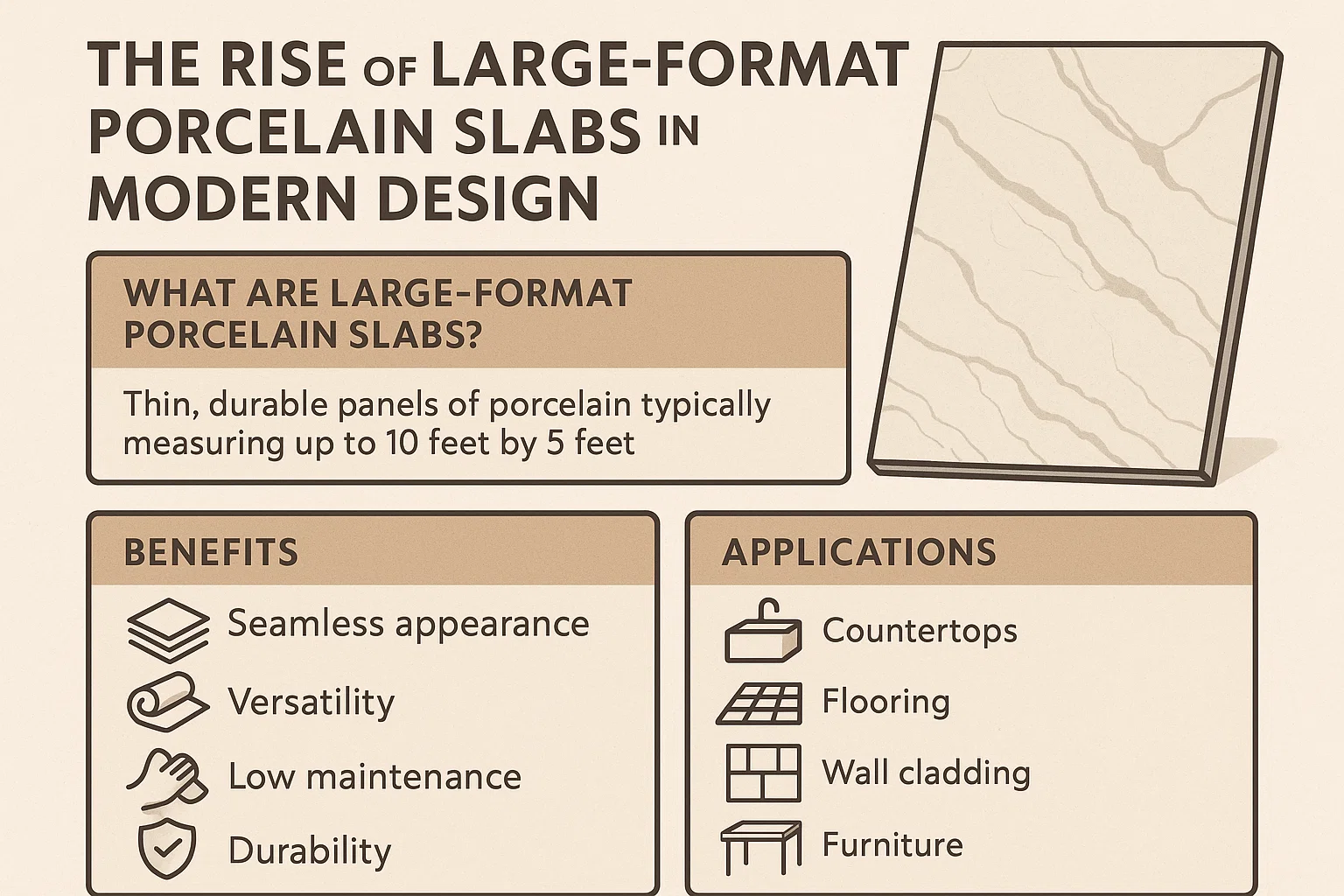 Porcelain Slabs Trend infographic
