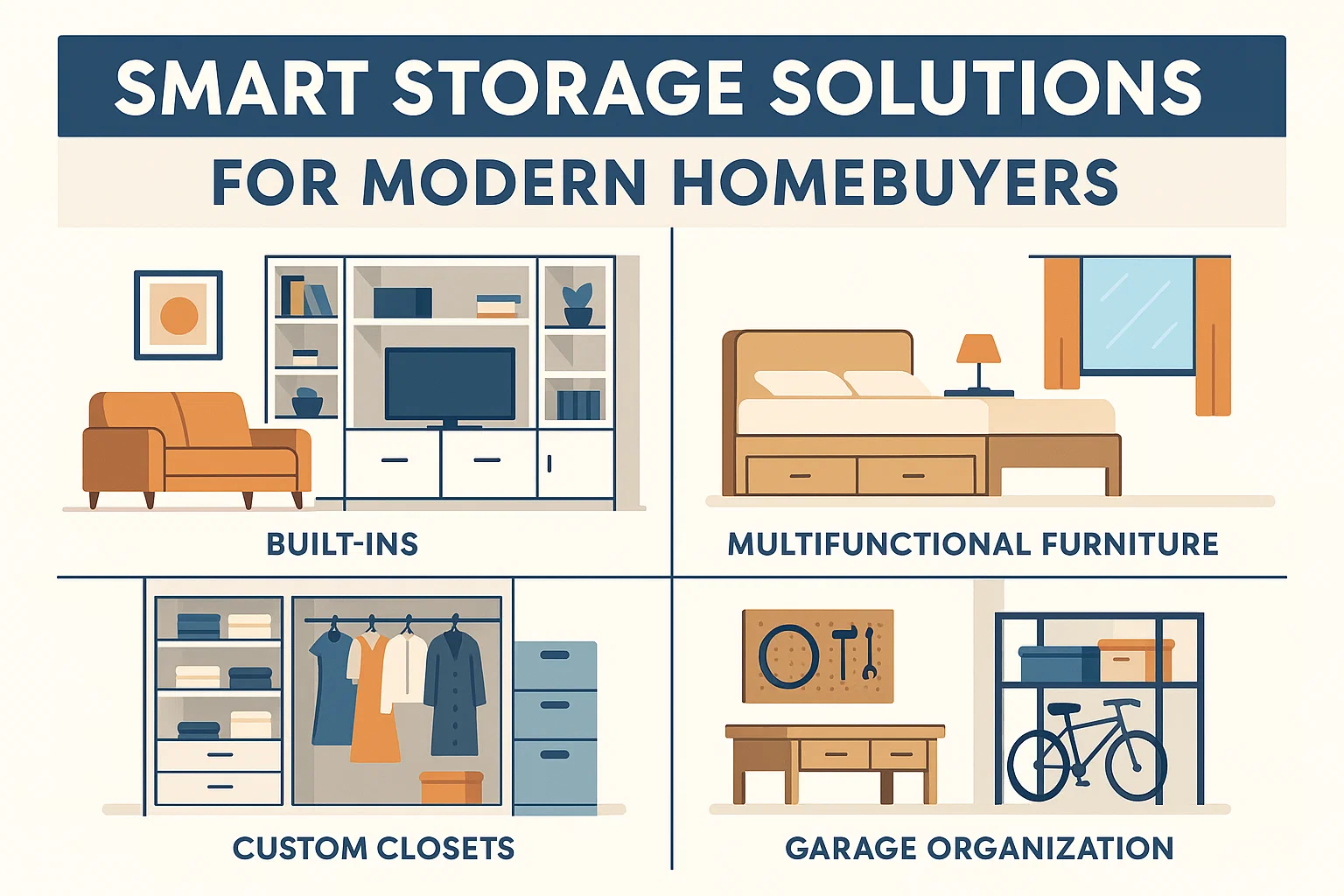 Modern Home Storage infographic