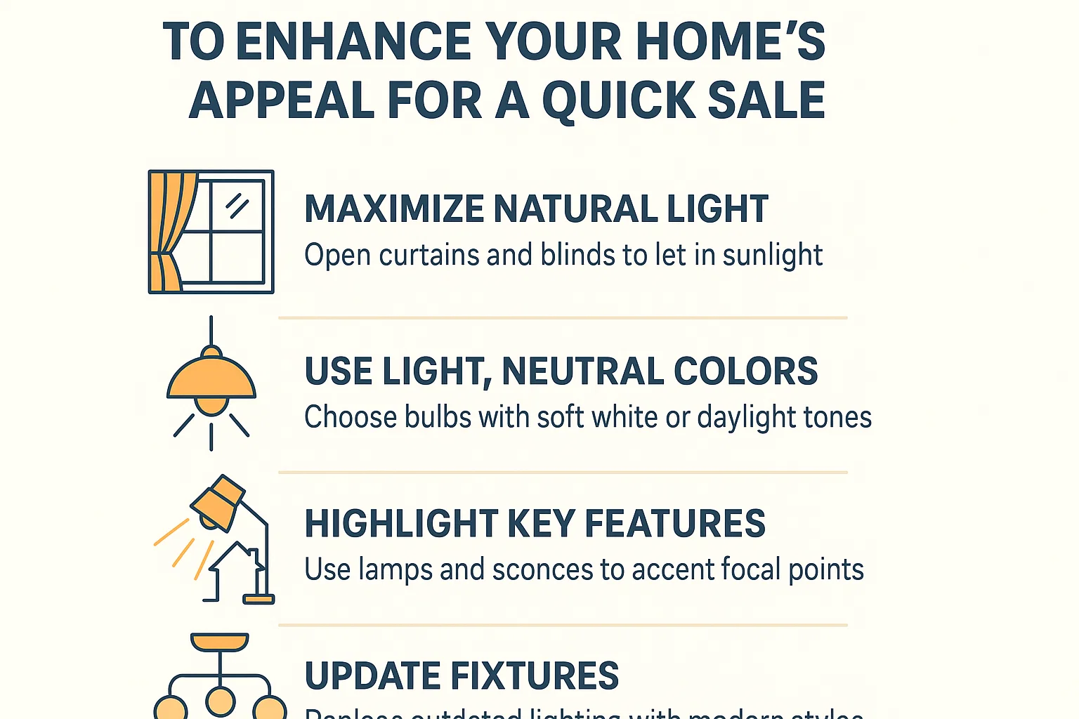 Home Lighting Tips infographic