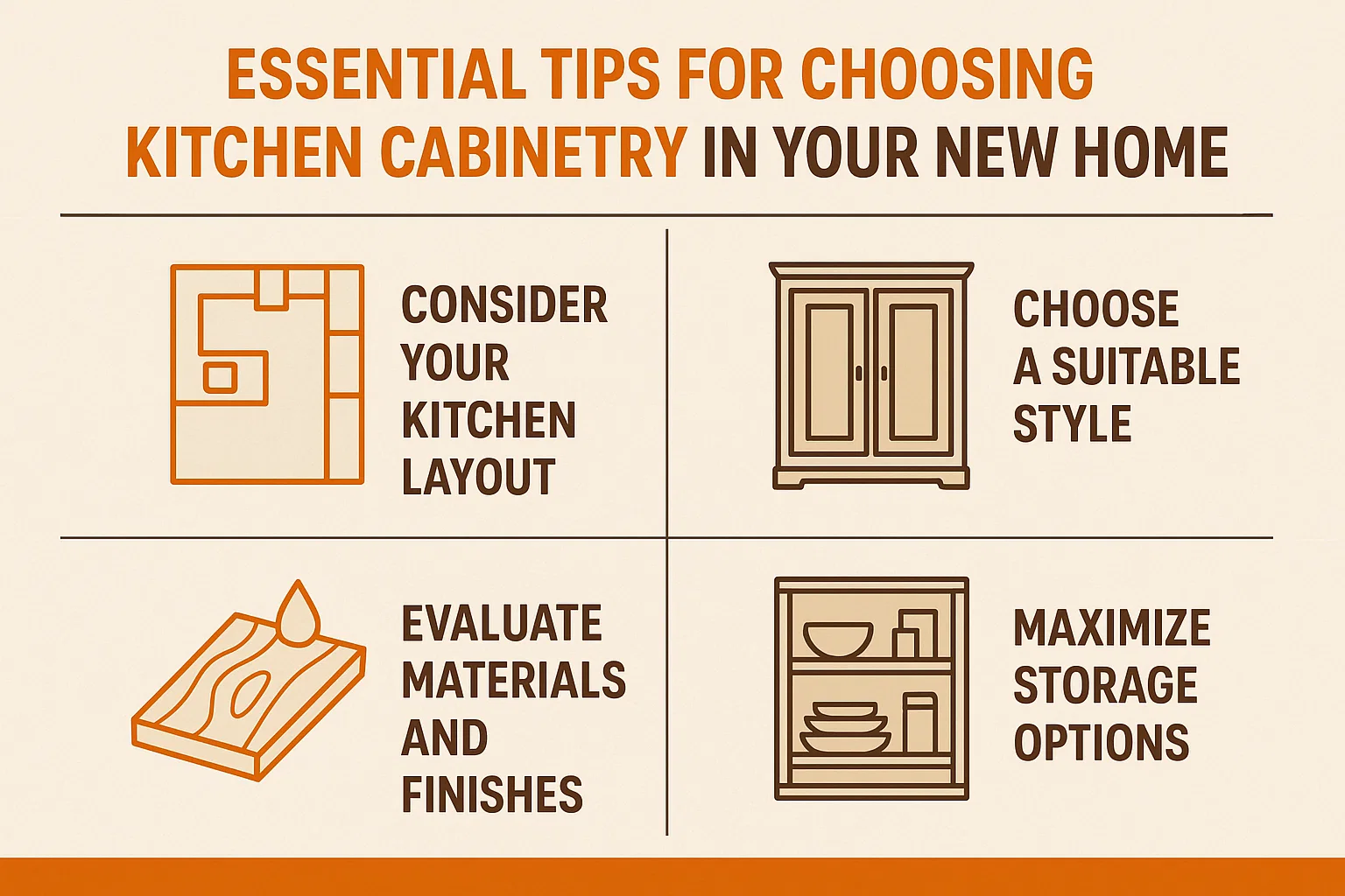 Kitchen Cabinetry Guide infographic