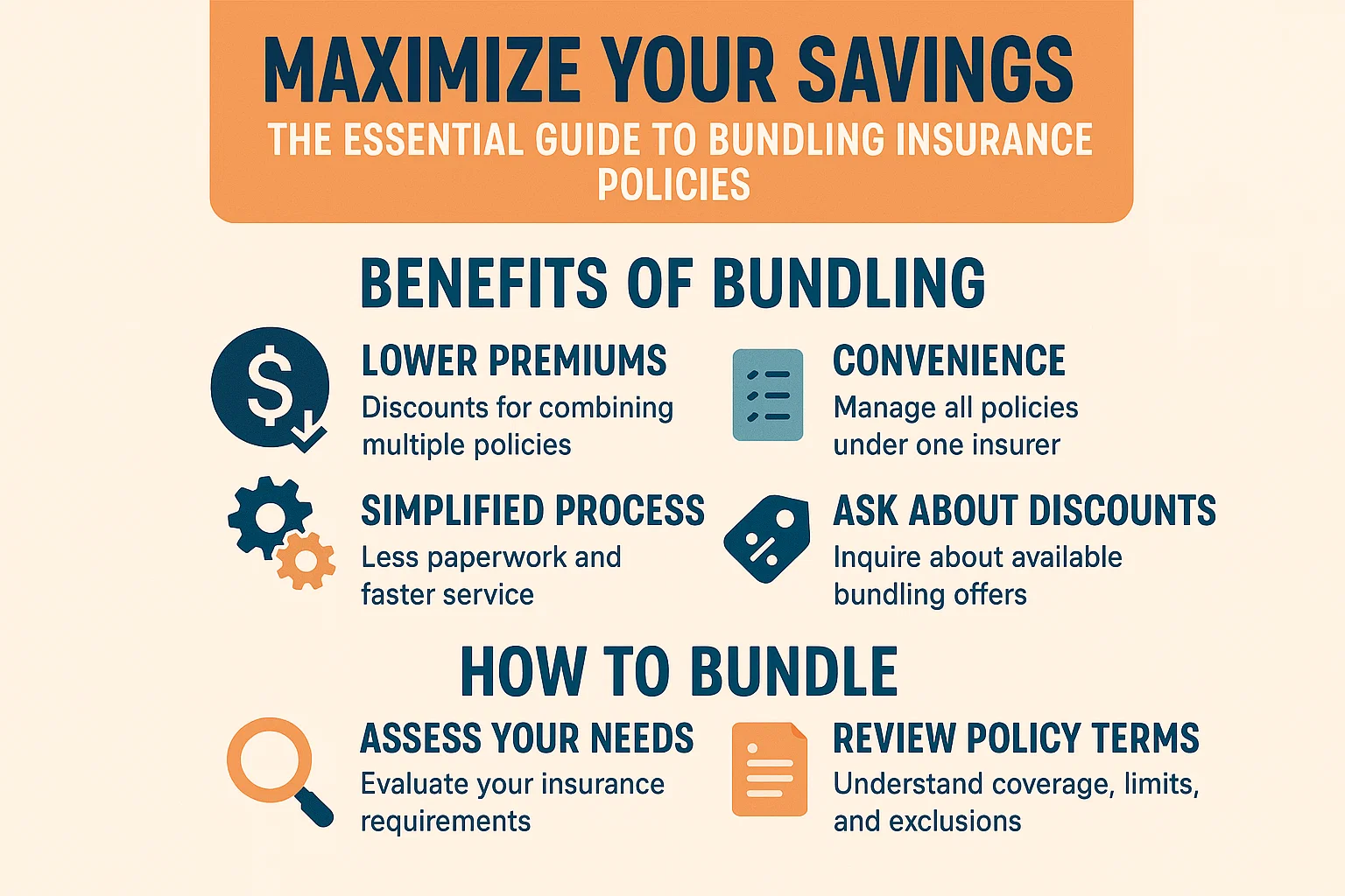 Insurance Bundling Guide infographic