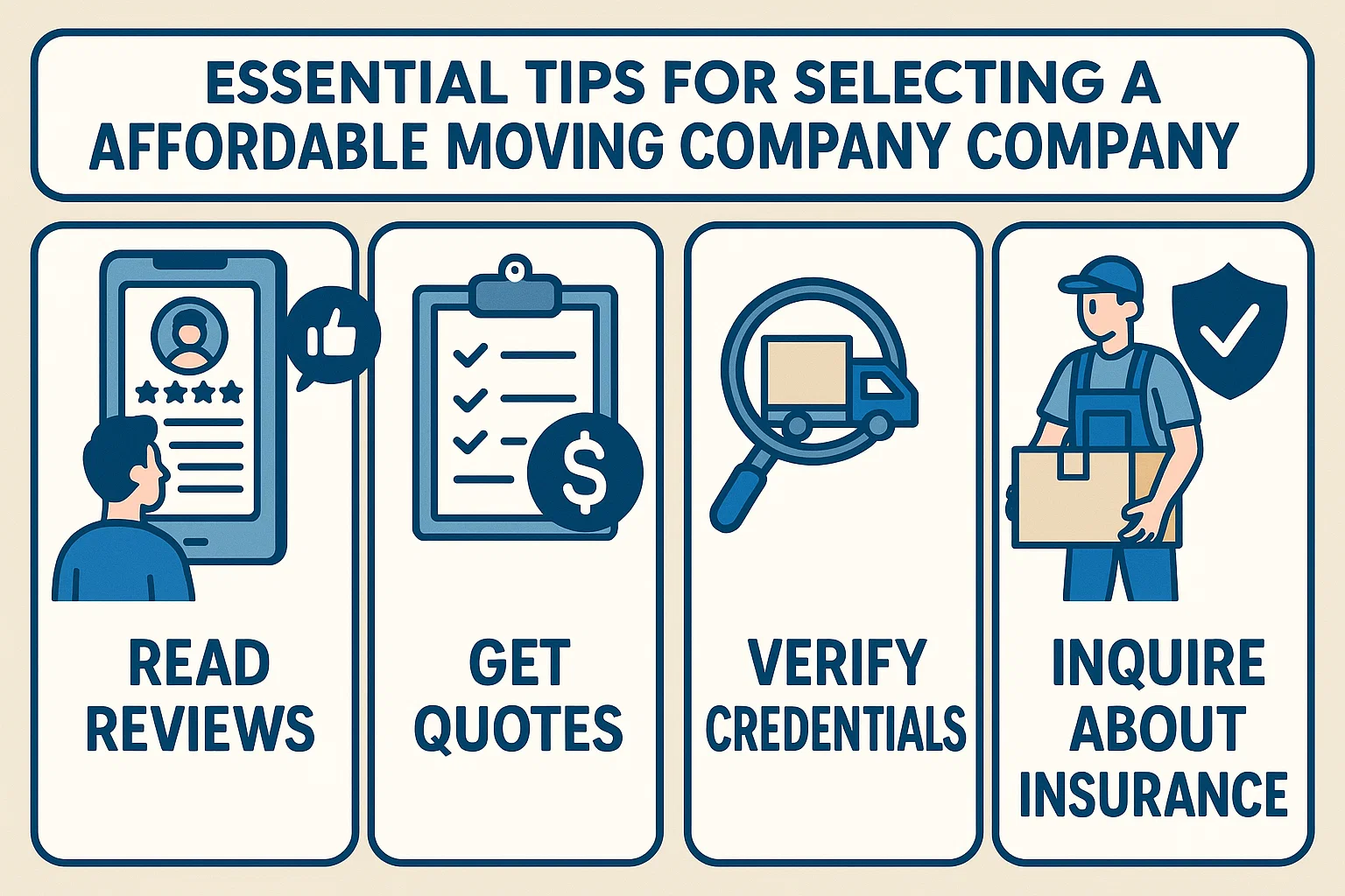 Choosing a Moving Company infographic