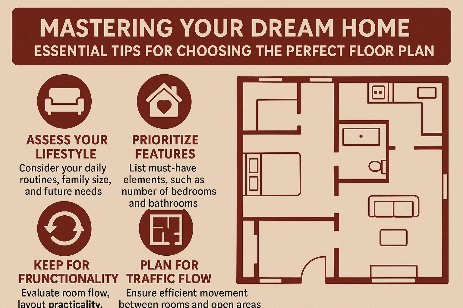 Perfect Floor Plan Tips infographic
