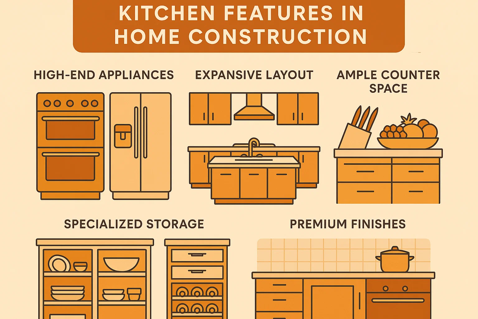 Gourmet Kitchen Highlights infographic