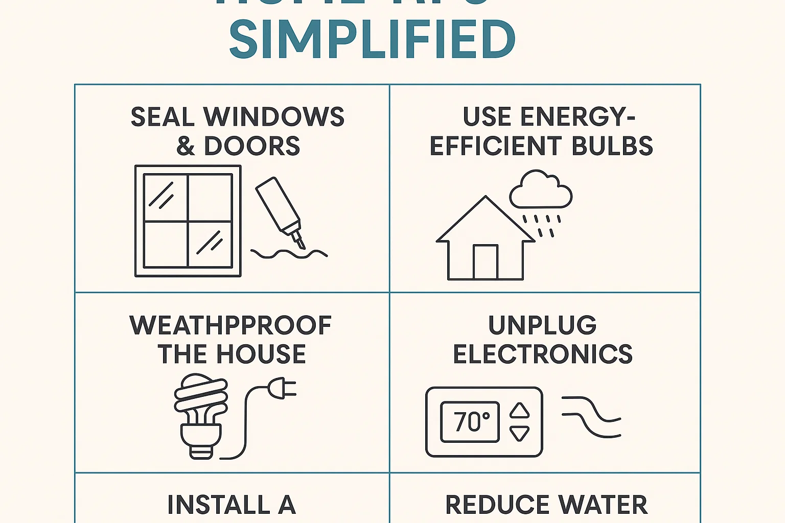 Budget Home Tips infographic