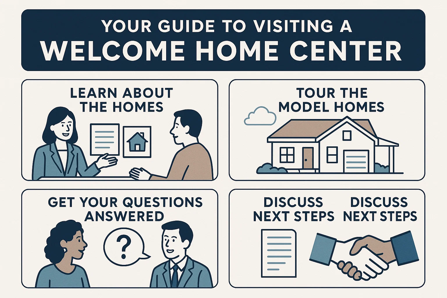 Welcome Home Center Guide infographic