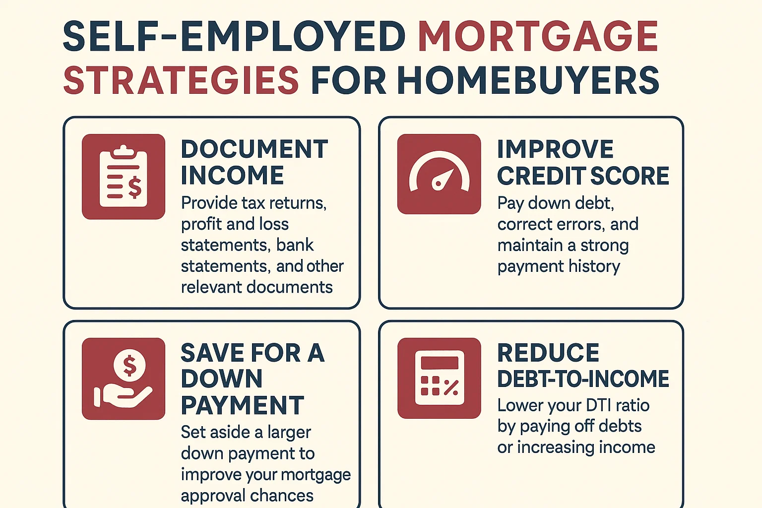 Mortgage Tips Infographic infographic