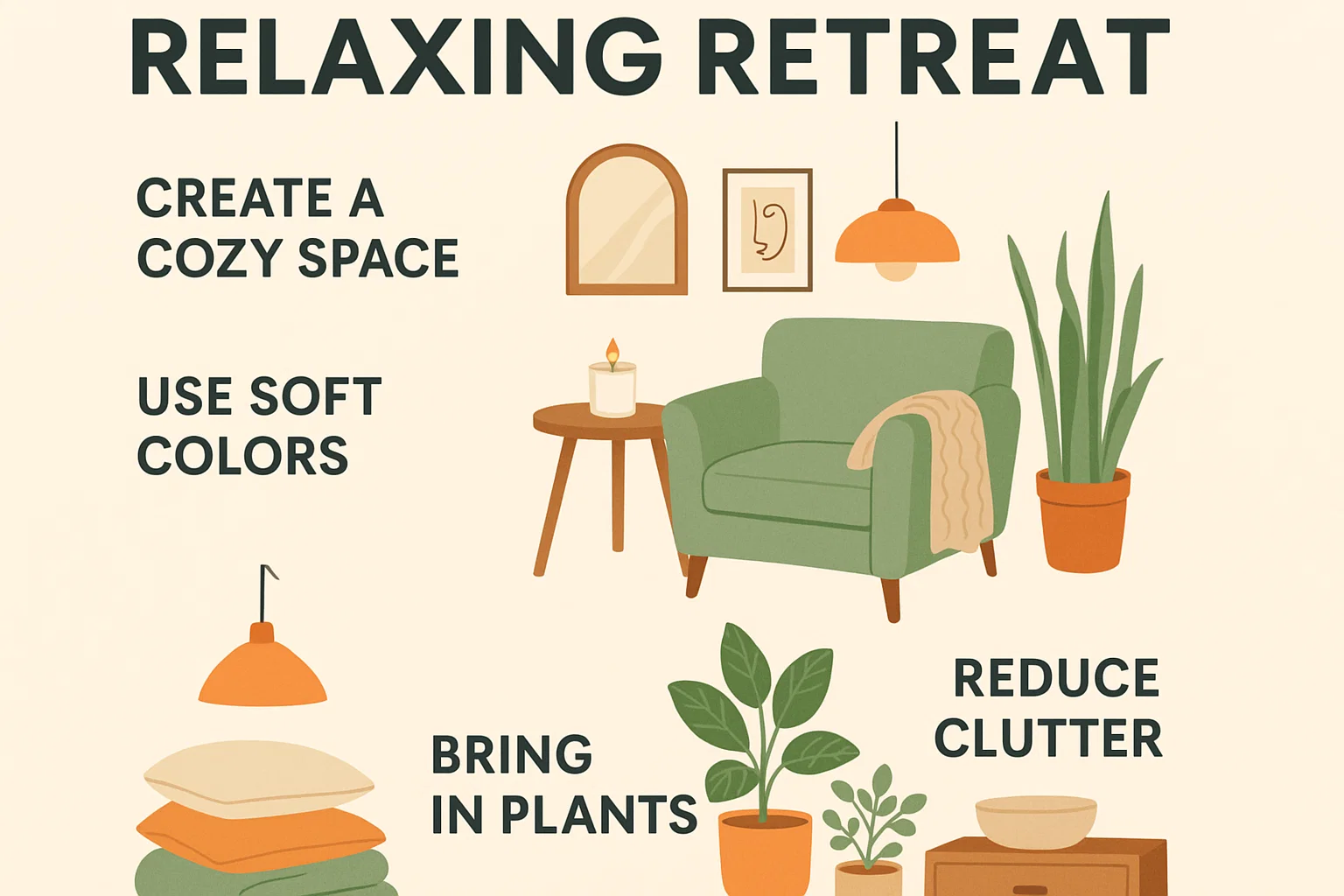 Home Relaxation Tips infographic