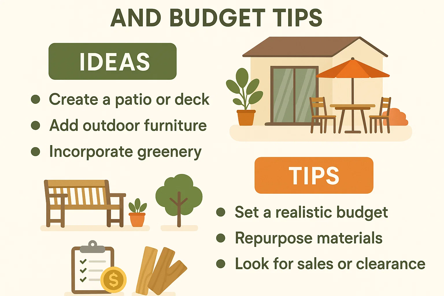 Outdoor Design Infographic infographic