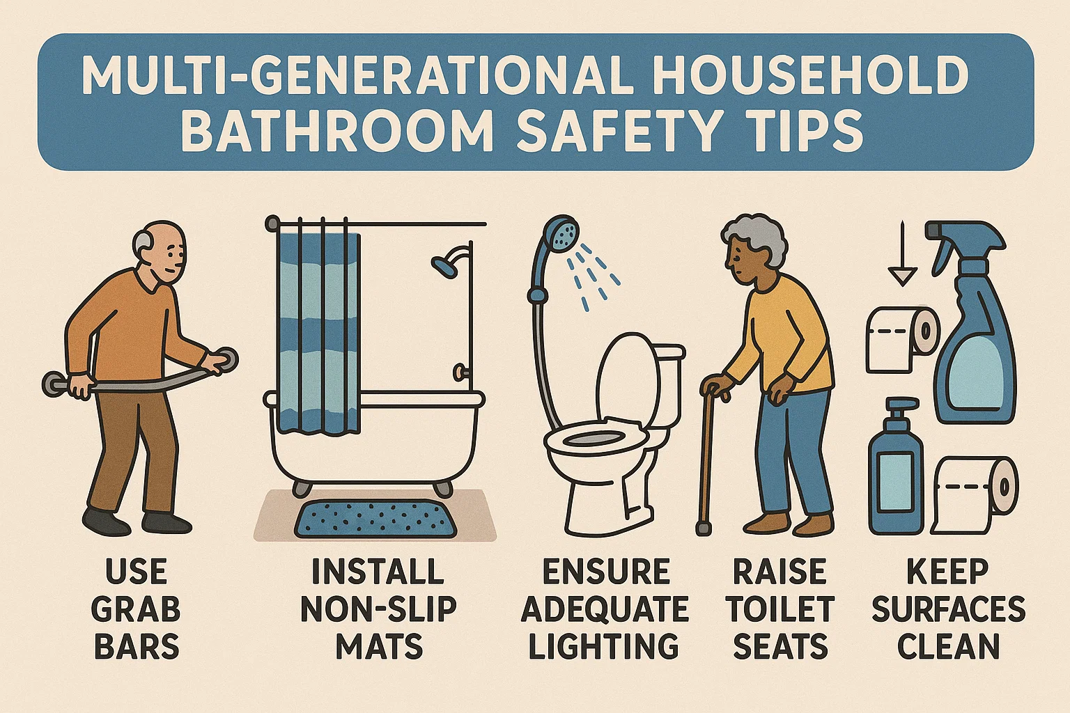 Bathroom Safety Guide infographic