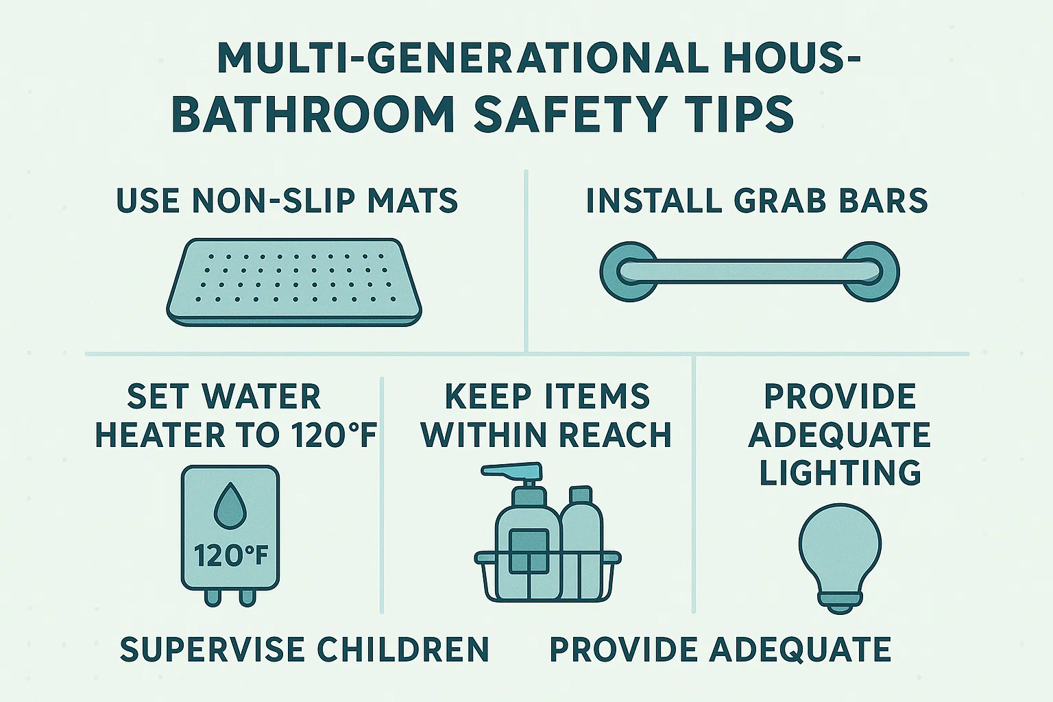 Bathroom Safety Guide infographic