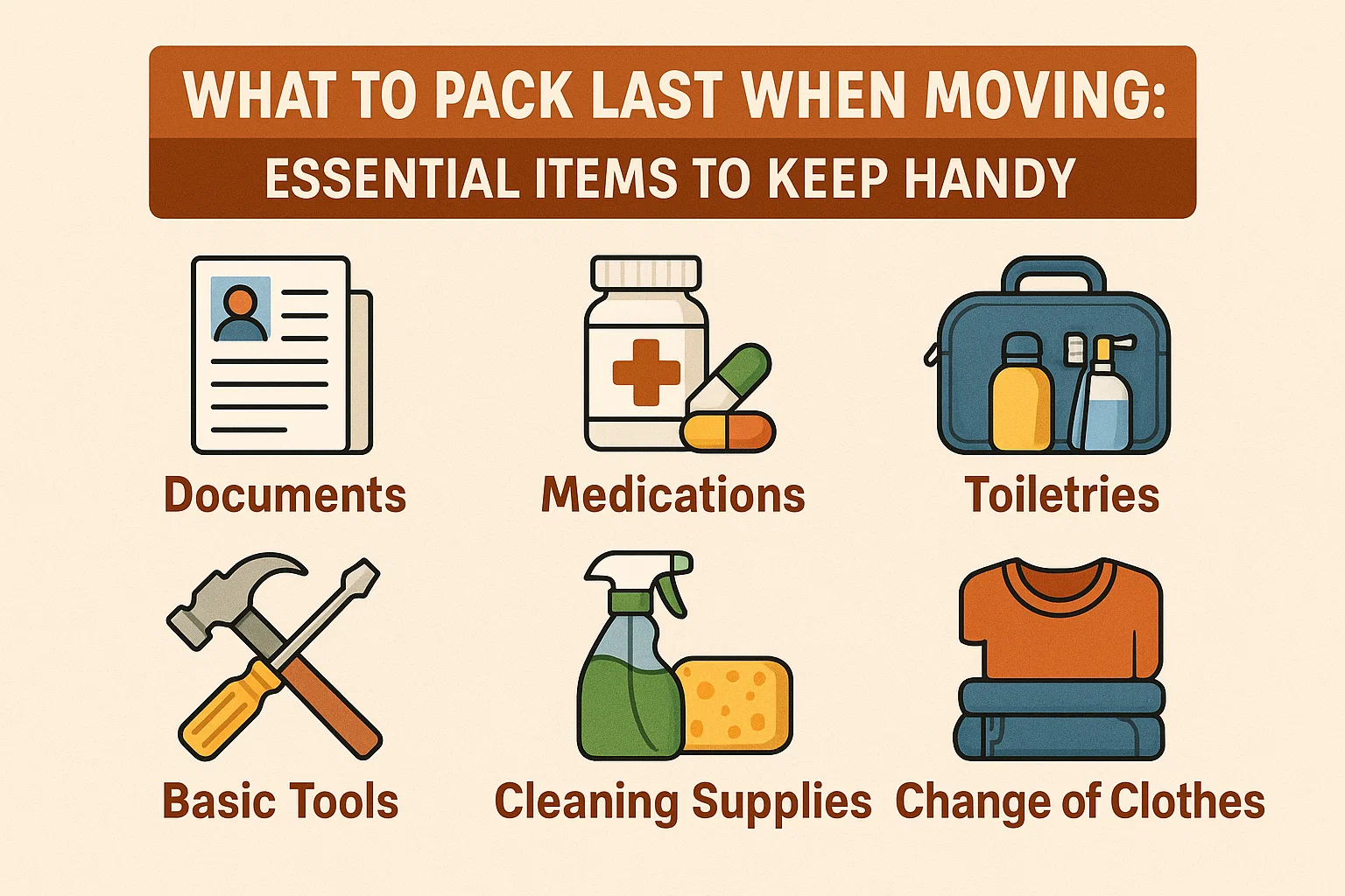 Moving Essentials Infographic infographic