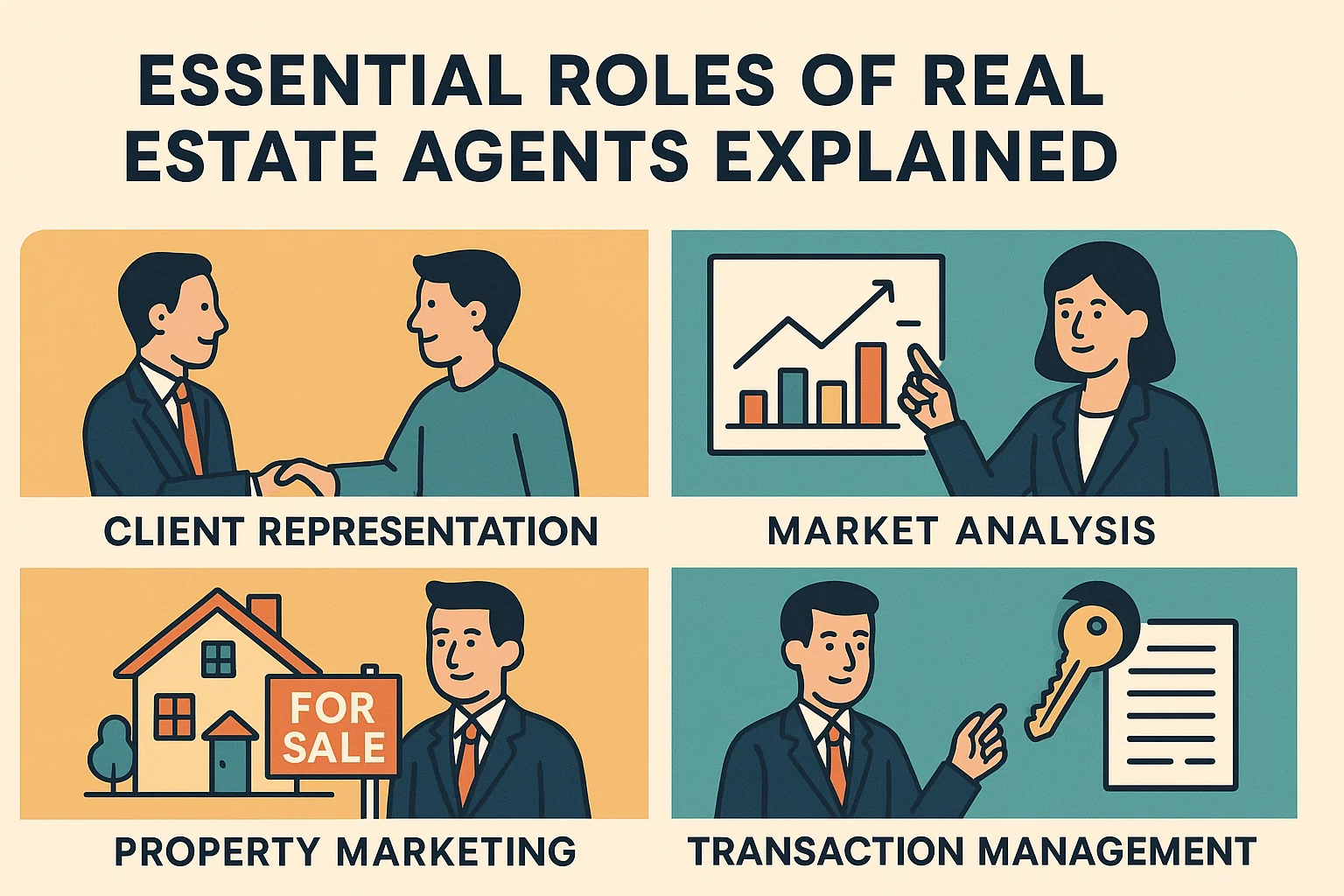 Real Estate Agent Roles infographic