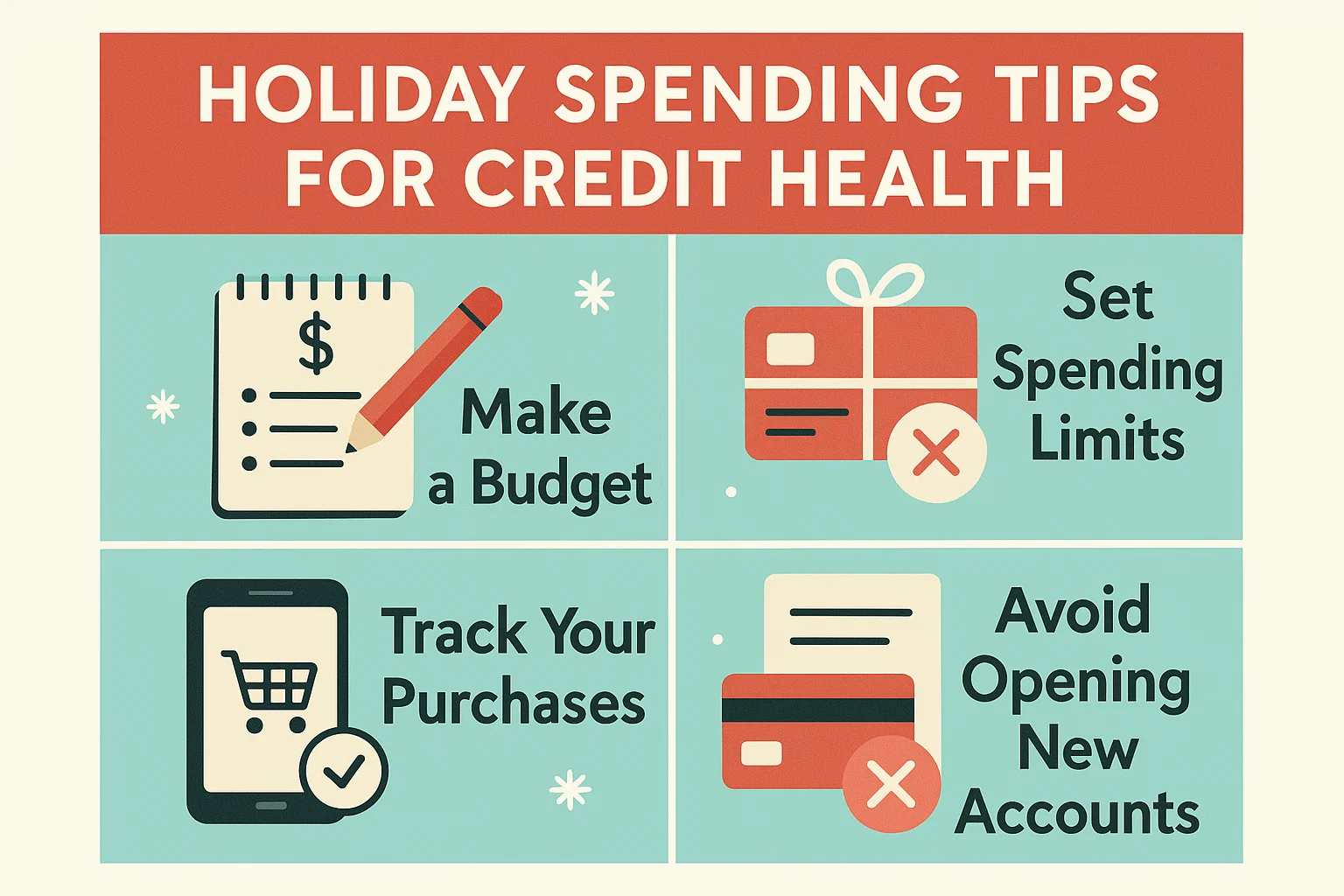 Credit Health Tips infographic