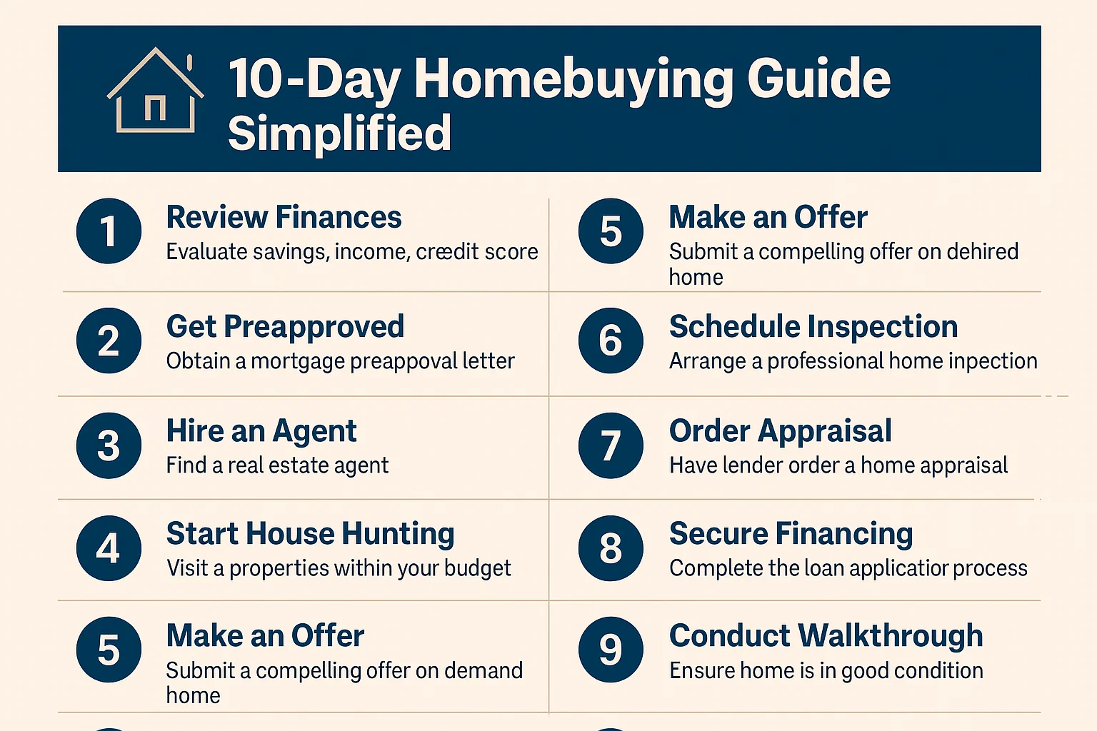 Homebuying Simplified Infographic infographic
